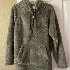 Women’s Sage Fuzzy Hoodie.